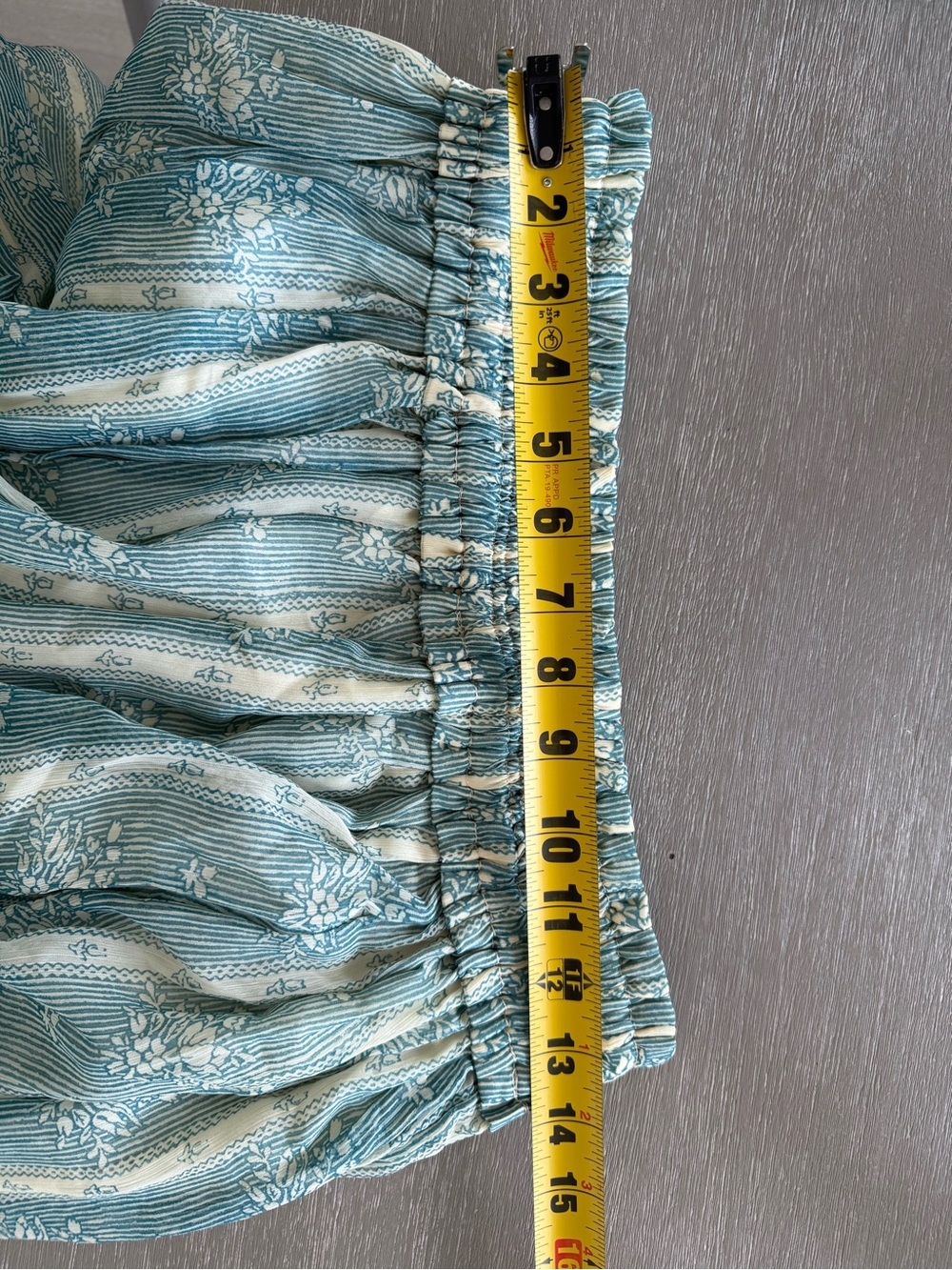 Free People Sheer Ruffled Maxi Skirt Set in Mineral Blue - Picture 8 of 8